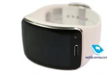 Преглед на смарт часовник-смартфон Galaxy Gear S (R750) Смарт часовник Galaxy Gear черен