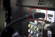Свързване на монитор (телевизор) чрез HDMI